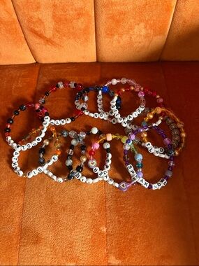 Beaded Taylor Swift Friendship Bracelets in Multicolor